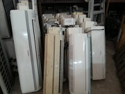 Second hand fan coils from different brands of aircon.